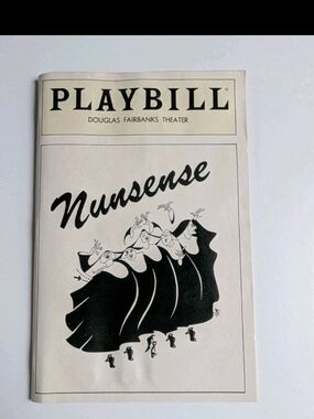 Vtg 1992 Nunsense Playbill Douglas Fairbanks Theater Broadway March 1992